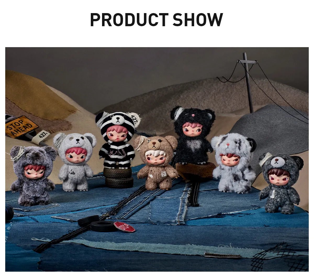 Hirono Road Journal Series Authentic Pop Mart Plush Doll Pendant Blind Box - Canvas & Charms