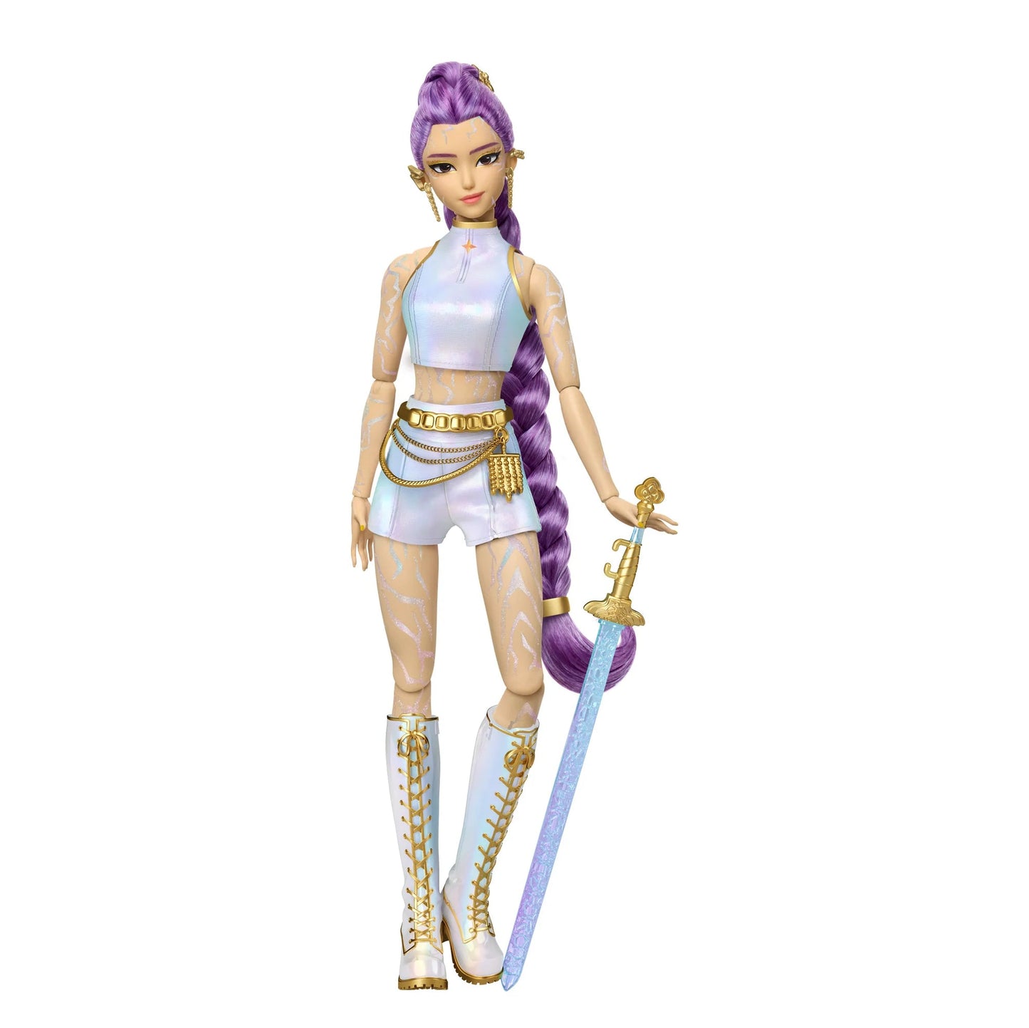 Kpop DEMON HUNTERS HUNTR/X Rumi, Mira, Zoey “What It Sounds Like” 3 - Pack Authentic Mattel Dolls - Canvas & Charms