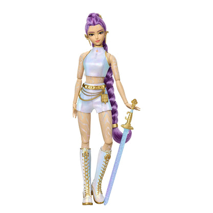Kpop DEMON HUNTERS HUNTR/X Rumi, Mira, Zoey “What It Sounds Like” 3 - Pack Authentic Mattel Dolls - Canvas & Charms