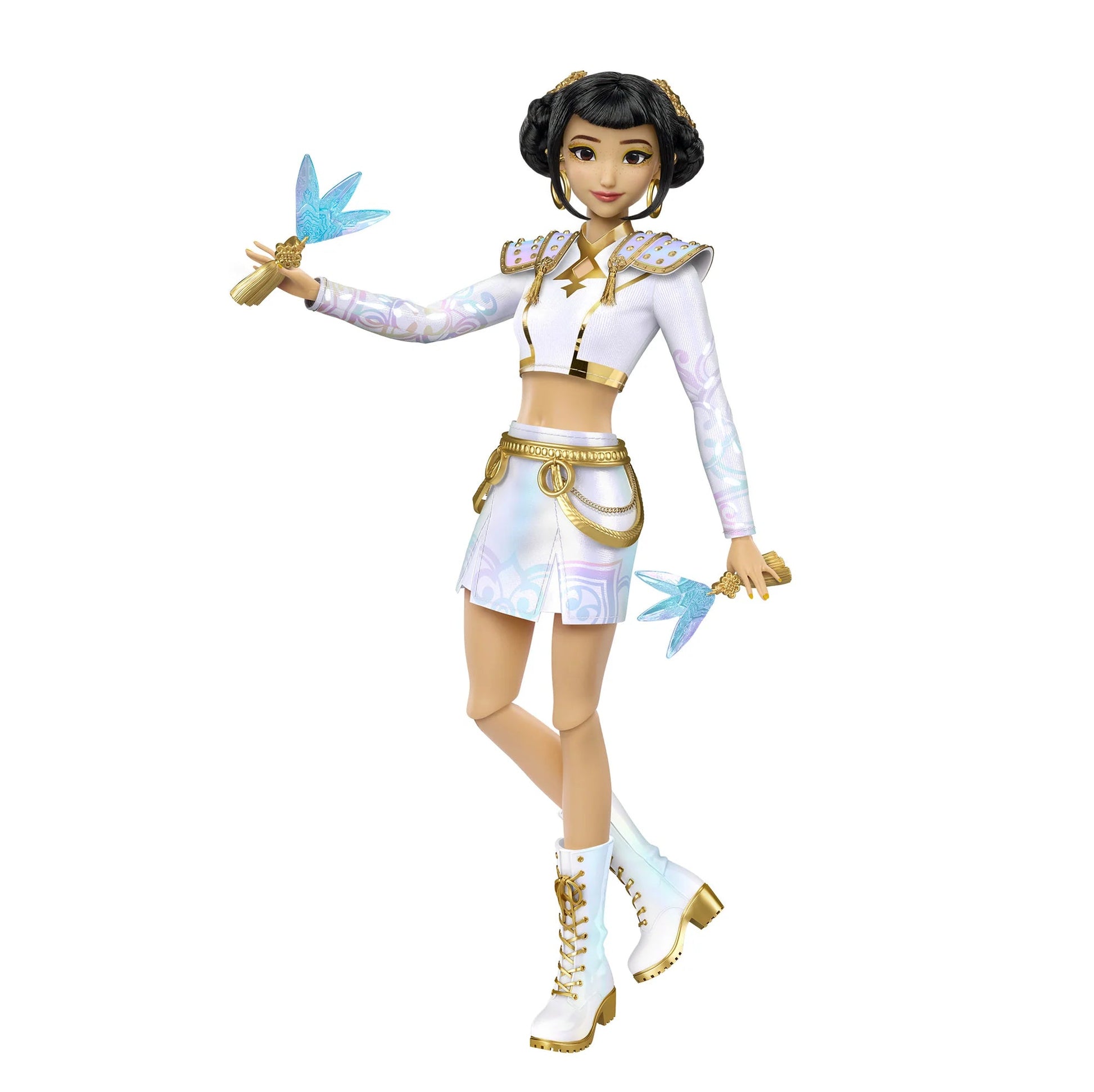 Kpop DEMON HUNTERS HUNTR/X Rumi, Mira, Zoey “What It Sounds Like” 3 - Pack Authentic Mattel Dolls - Canvas & Charms