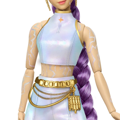 Kpop DEMON HUNTERS HUNTR/X Rumi, Mira, Zoey “What It Sounds Like” 3 - Pack Authentic Mattel Dolls - Canvas & Charms