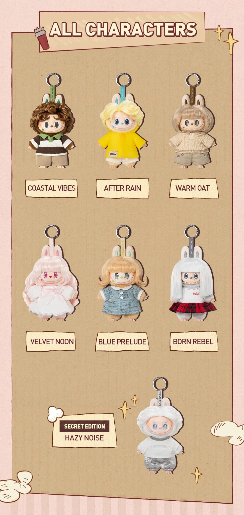Labubu Hair Salon Series The Monsters Authentic Pop Mart Plush Pendant Blind Box - Canvas & Charms