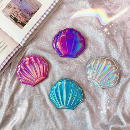 laser color girl bling portable double - sided makeup mirror accessories - Canvas & Charms