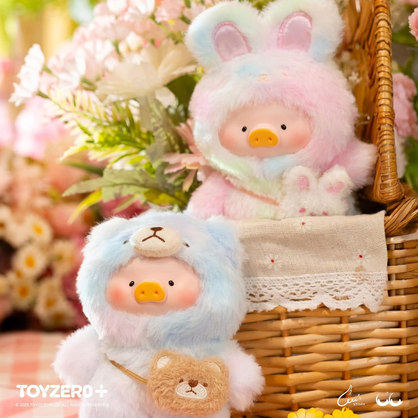 Lulu The Piggy Blind Box - Joyful Time Series Plush Keychain Blind Boxes Figures Cute Stuffed Animals Mystery Box - Canvas & Charms