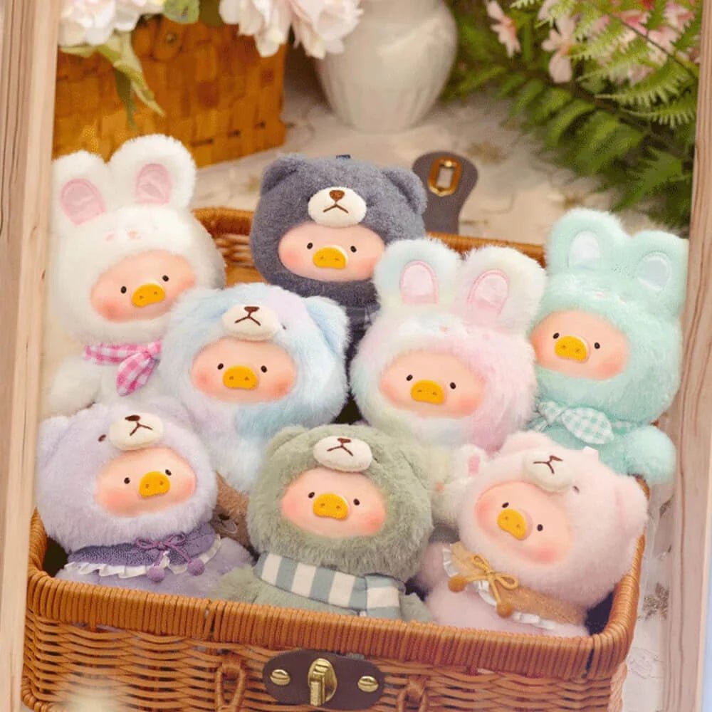 Lulu The Piggy Blind Box - Joyful Time Series Plush Keychain Blind Boxes Figures Cute Stuffed Animals Mystery Box - Canvas & Charms
