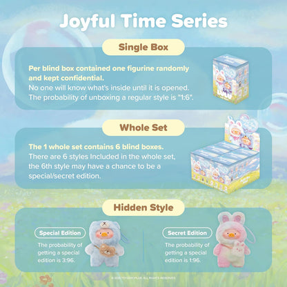 Lulu The Piggy Blind Box - Joyful Time Series Plush Keychain Blind Boxes Figures Cute Stuffed Animals Mystery Box - Canvas & Charms
