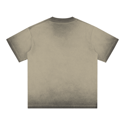 Mercury Retrograde Gradient Reverse Dyed Loose Cotton T-Shirt - Canvas & Charms