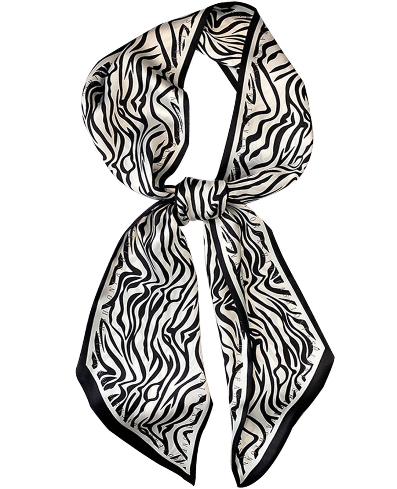 Mitzah Head Scarf Mulberry Silk Imitation Women's 59" Fashion Neck Satin Scarfs for Bag 59 * 5.9” - Canvas & Charms