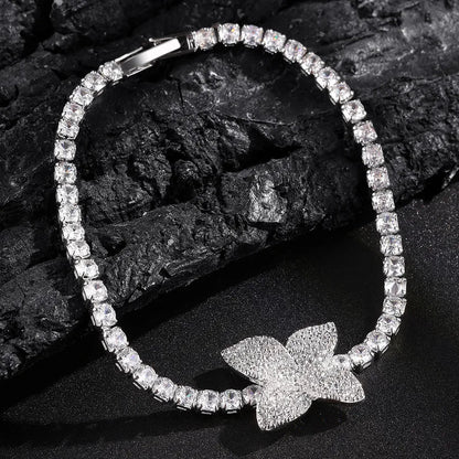 New Luxury Four Leaf Clover Bracelet For Women Niche Design High-End Feelings Internet Famous Best Friend Jewelry Accessories - Canvas & Charms
