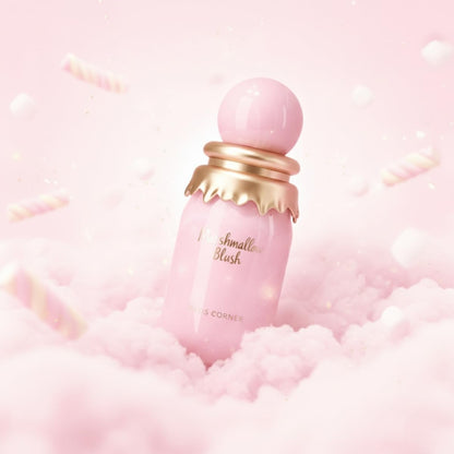 Paris Corner | Marshmallow Blush EDP | A Unique Gourmand Marshmallow Strawberry Perfume for Women | Long - Lasting Sweet Scent Fragrance for Daily Use (1.7 Fl Oz) - Canvas & Charms