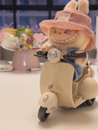 Labubu Scooter Motorcycle with LED Lights and Music