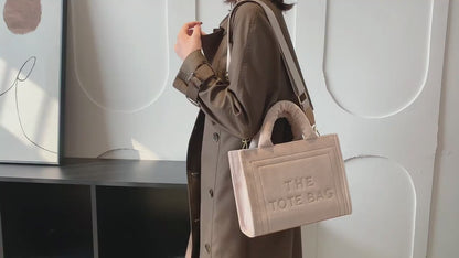 The Tote Bag Velour Crossbody Purse