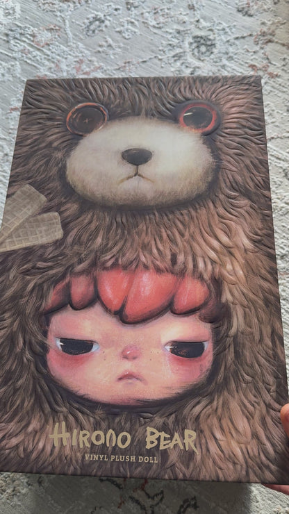 Hirono Bear Vinyl Plush Doll Authentic POP MART 14.96 inches Height Collectible Toy Gift for Boys and Girls