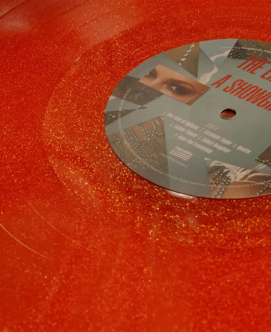 Taylor Swift Vinyl The Life of a Showgirl: Sweat and Vanilla Perfume Portofino Orange Glitter Vinyl