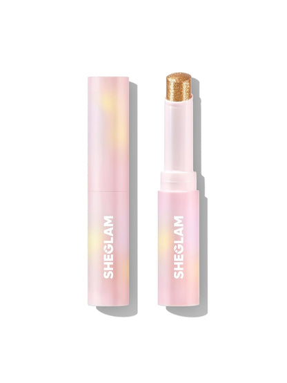 SHEGLAM Crystal Jelly Glaze Stick Eye Shadow Stick Eyeliner Brightener Pencil Crayon with Brush Easy to Blend Long Lasting Shimmer Eyeshadow - Lilac Luster - Canvas & Charms