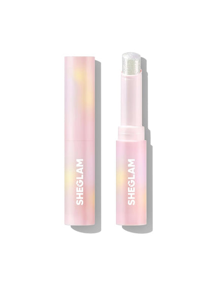 SHEGLAM Crystal Jelly Glaze Stick Eye Shadow Stick Eyeliner Brightener Pencil Crayon with Brush Easy to Blend Long Lasting Shimmer Eyeshadow - Lilac Luster - Canvas & Charms