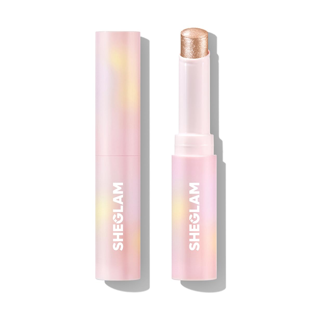 SHEGLAM Crystal Jelly Glaze Stick Eye Shadow Stick Eyeliner Brightener Pencil Crayon with Brush Easy to Blend Long Lasting Shimmer Eyeshadow - Lilac Luster - Canvas & Charms