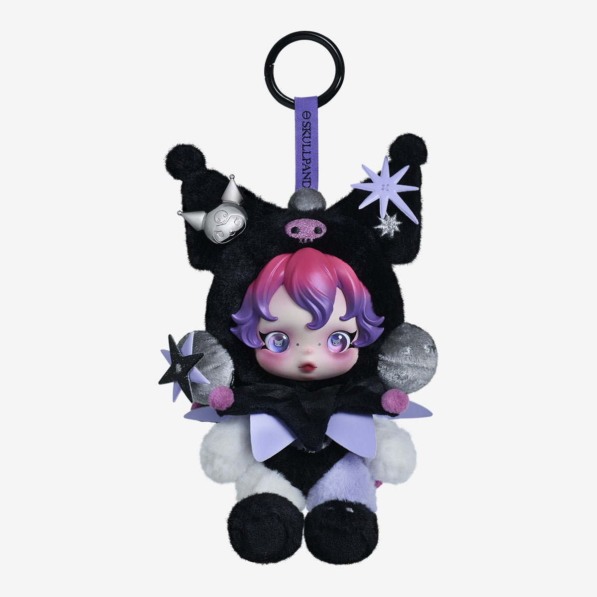SKULLPANDA × KUROMI Plush Authentic Pop Mart - Canvas & Charms