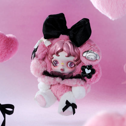 SKULLPANDA × MY MELODY Plush Authentic Pop Mart - Canvas & Charms