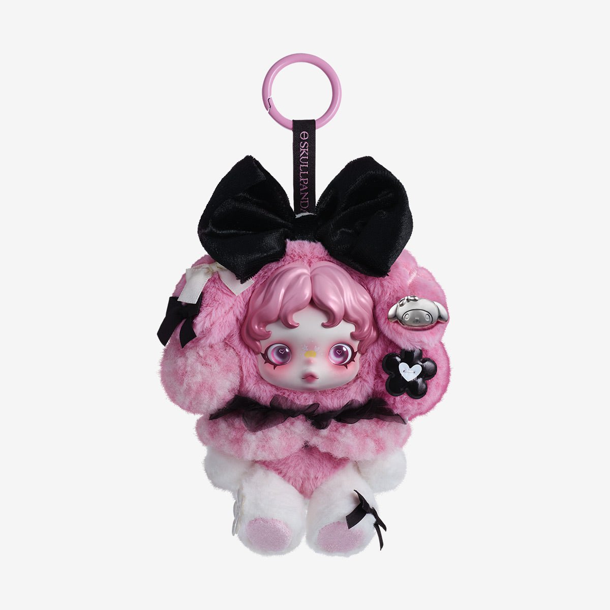 SKULLPANDA × MY MELODY Plush Authentic Pop Mart - Canvas & Charms