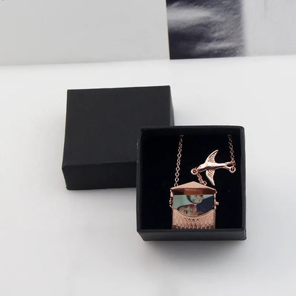 Stainless Steel Pendant Necklace with Envelope and cable chain - Canvas & Charms