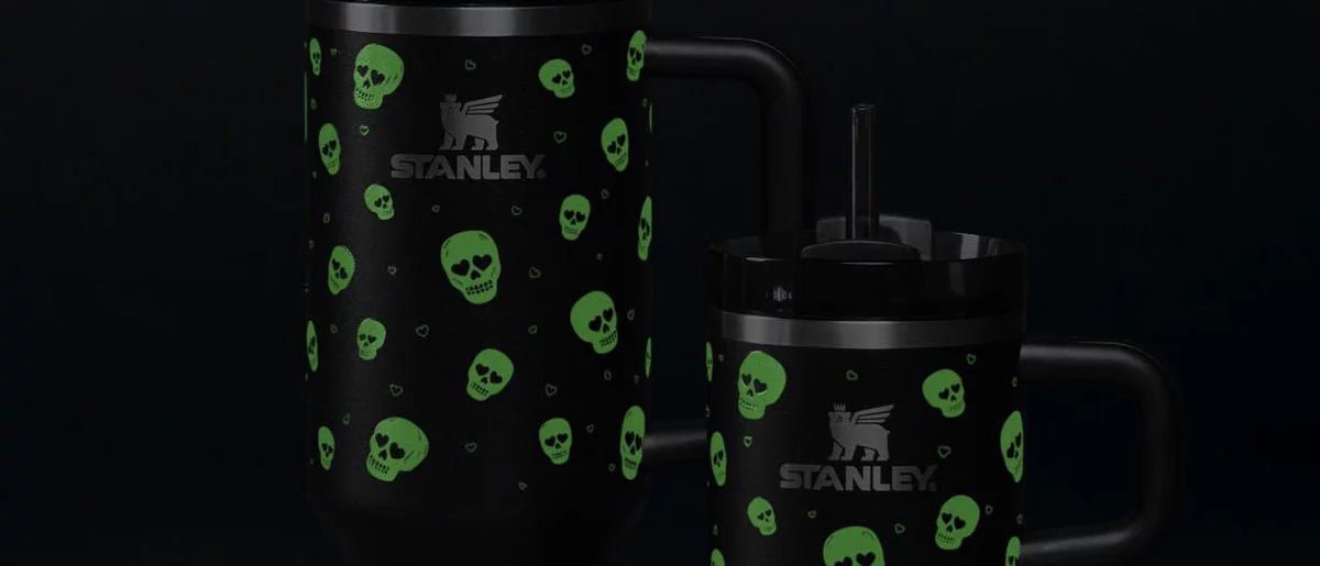 Stanley 40 oz Stainless Steel H2.0 FlowState Quencher Tumbler Sweetheart Skulls - Canvas & Charms