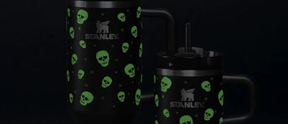 Stanley 40 oz Stainless Steel H2.0 FlowState Quencher Tumbler Sweetheart Skulls - Canvas & Charms