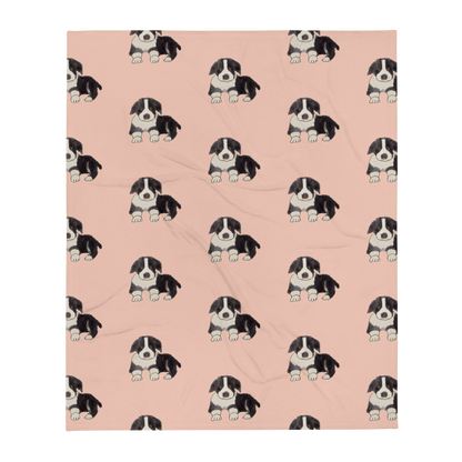 Puppy Pattern Cute Throw Blanket