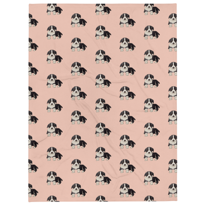 Puppy Pattern Cute Throw Blanket