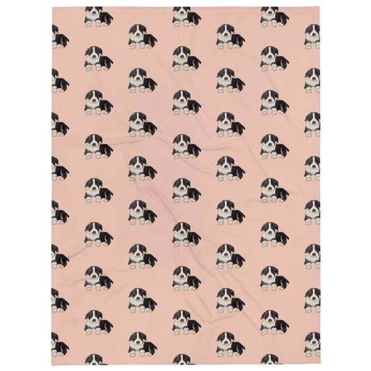 Puppy Pattern Cute Throw Blanket