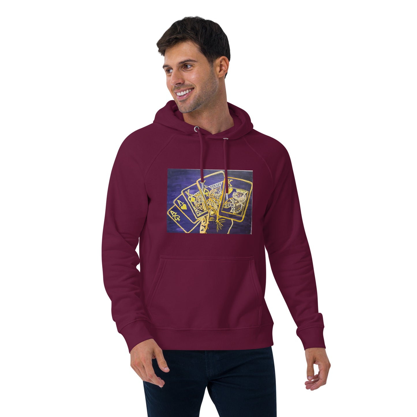 Full House Art Unisex eco raglan hoodie