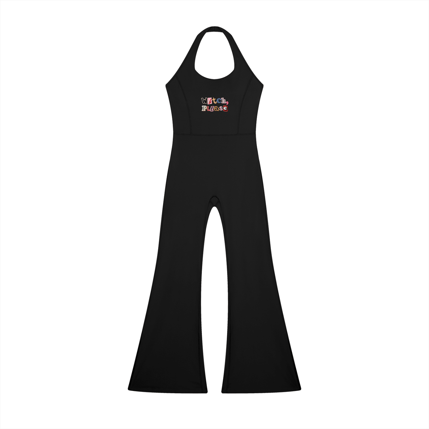 Witch Please Women’s Halter Flared Jumpsuit - Canvas & Charms