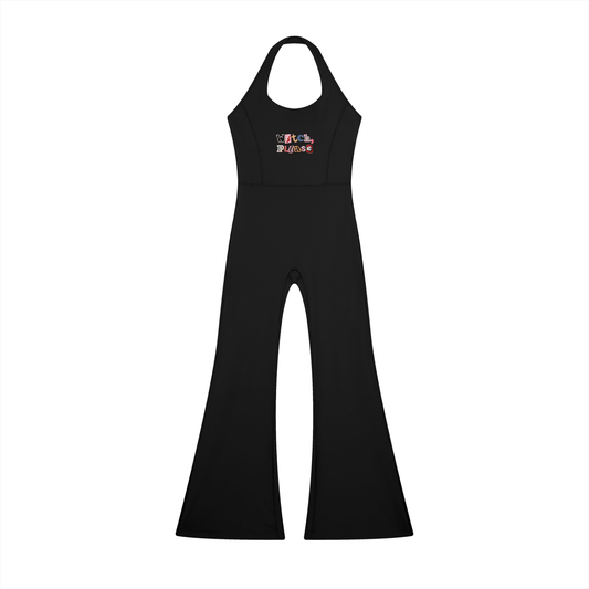 Witch Please Women’s Halter Flared Jumpsuit - Canvas & Charms
