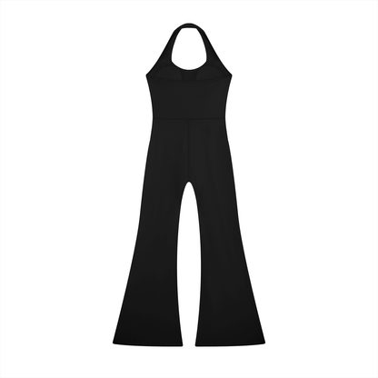 Witch Please Women’s Halter Flared Jumpsuit - Canvas & Charms