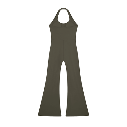 Witch Please Women’s Halter Flared Jumpsuit - Canvas & Charms