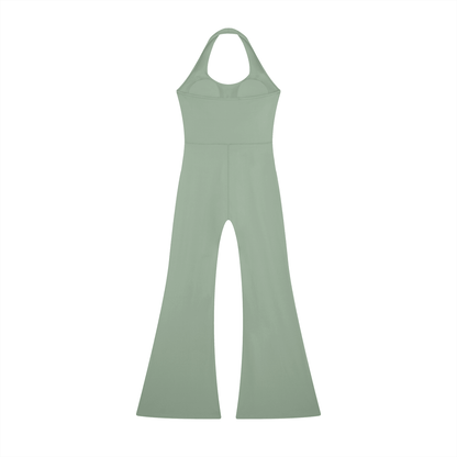Witch Please Women’s Halter Flared Jumpsuit - Canvas & Charms