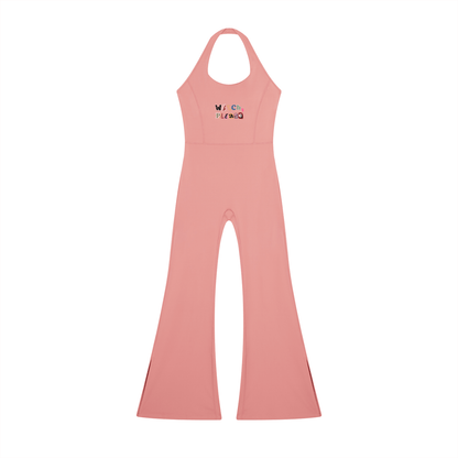 Witch Please Women’s Halter Flared Jumpsuit - Canvas & Charms