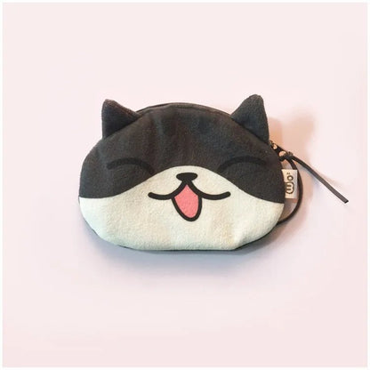 women's cat plush zipper coin purses - Canvas & Charms